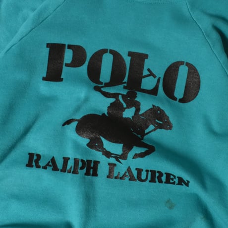 USED 80'S "BOOTLEG POLO RALPH LAUREN" RAGLAN CREW SWEAT