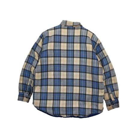 USED "SPORTS AFIELD" QUILT LINING PLAID SHIRT