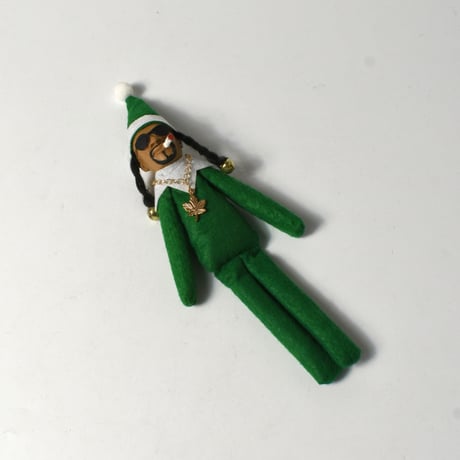 USED "SNOOP DOGG" CHRISTMAS ELF DOLL