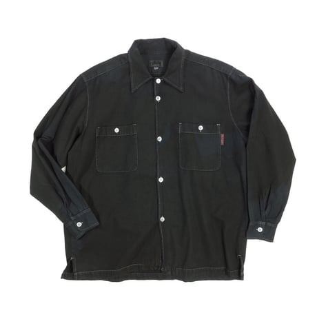 USED "STUSSY" DYED COTTON L/S SHIRT