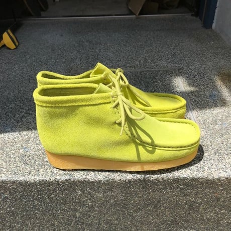 GBX "WALLABEE BOOTS" LIME GREEN SUEDE DEADSTOCK