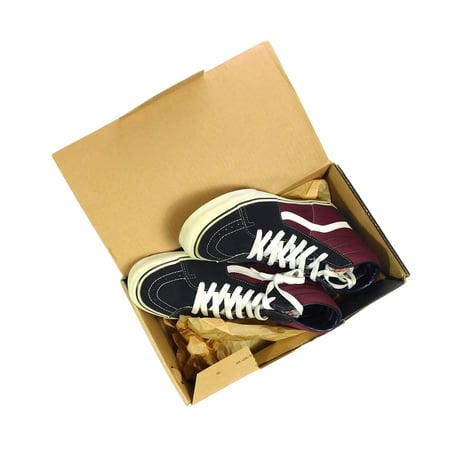 LATE 90'S DEAD STOCK VANS "SK8-HI" MAROON / NAVY
