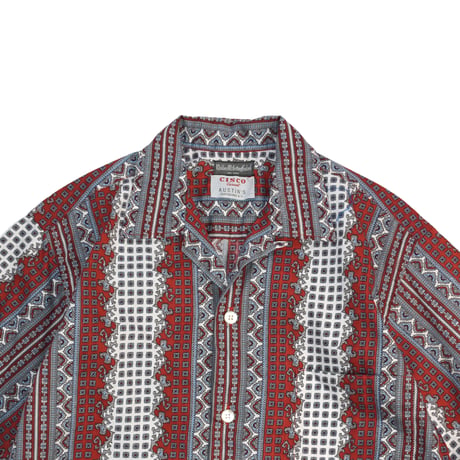 USED "CISCO CASUAL" PLAID S/S SHIRT
