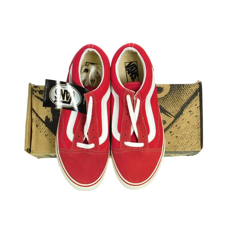 1994 DEAD STOCK VANS "OLD SKOOL" RED / WHITE
