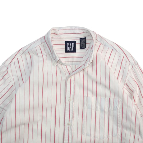 USED 90'S"OLD GAP" STRIPE B.D SHIRT