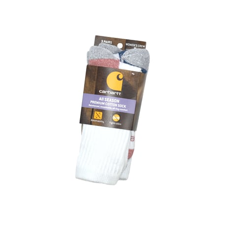 "CARHARTT / ALL SEASON PREMIUM COTTON" 3 PAIR SOCKS