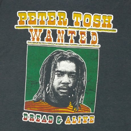 VINTAGE 80'S "PETER TOSH" WORLD TOUR T-shirt