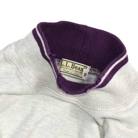 USED "80-90'S L.L.BEAN" MOCK NECK PULLOVER