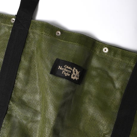 USED "CABELA’S NORTHERN FLIGHT" MESH TOTE BAG
