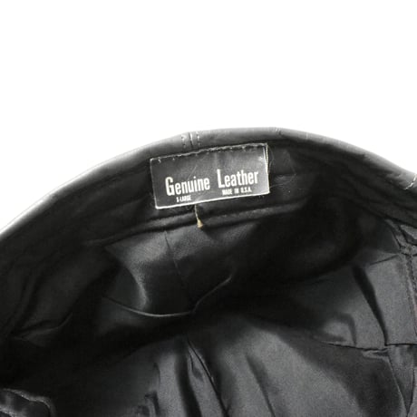 USED "GENUINE LEATHER" COW LEATHER CAP