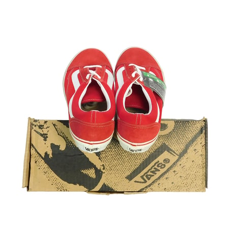 1994 DEAD STOCK VANS "OLD SKOOL" RED / WHITE