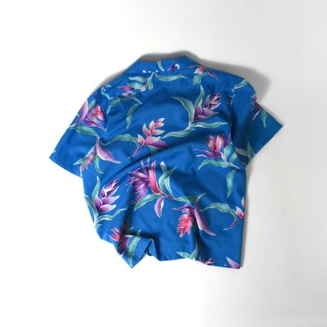 USED 70’S "HILO HATTIE’S" POLY ALOHA SHIRT