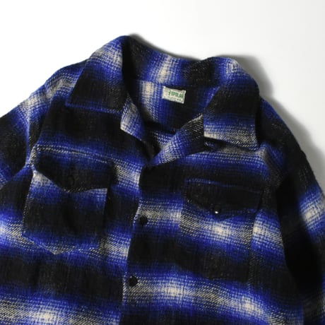 VINTAGE 50-60'S "POPULAR" WOOL OMBRE SHIRT