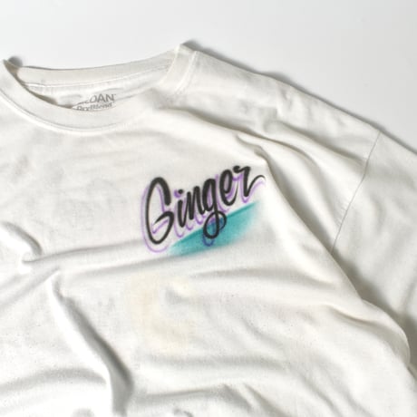 USED "GINGER" AIR BRUSH T-shirt
