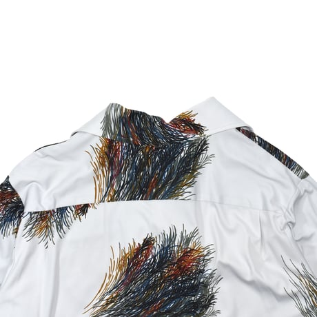 USED 70'S "TOUCH OF GLASS" OPEN COLLAR SHIRT