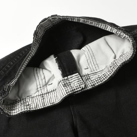 USED "LEE ORIGINAL JEANS" BLACK DENIM SHORTS