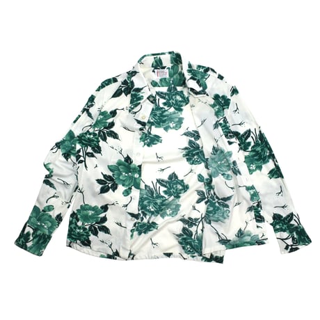 USED 90'S "SPIEGEL" FLORAL NYLON SHIRT
