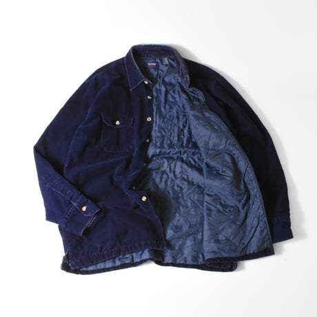 USED 70'S "ARROW SPORTSWEAR" QUILTED CORDUROY L/S SHIRT