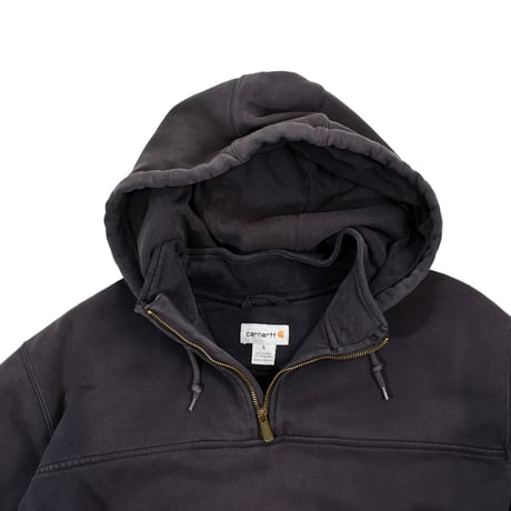 USED "CARHARTT" ZIP-MOCK HOODIE