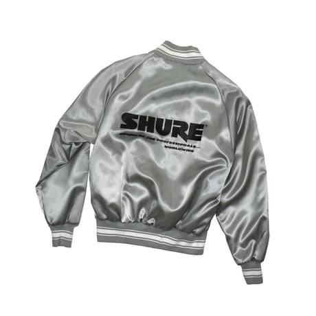 DEADSTOCK 80'S "SHURE" NYLON VARSITY JACKET