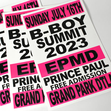 "BBOY SUMMIT 2023" FLYER BOARD