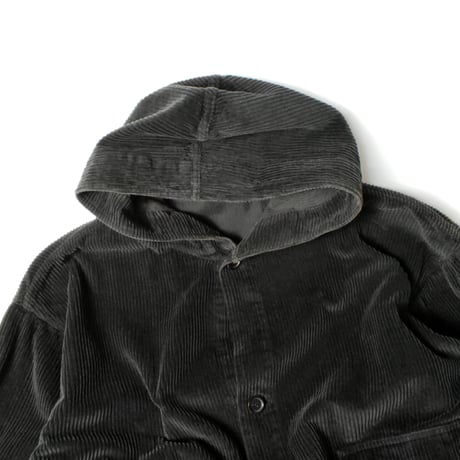 USED "S.K. MANOR HILL" CORDUROY HOODED COAT