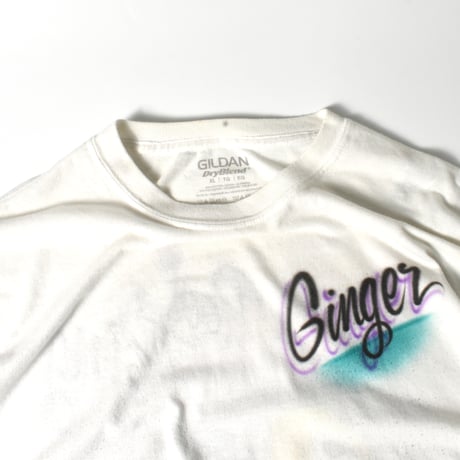 USED "GINGER" AIR BRUSH T-shirt