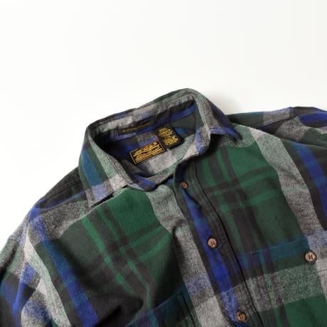 USED 90'S "EDDIE BAUER" FLANNEL L/S SHIRT