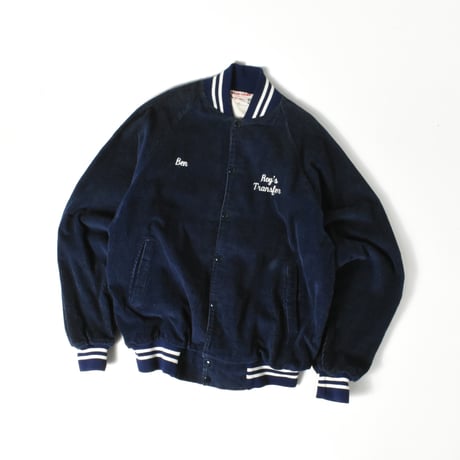 USED 90’S "WEAR-GUARD" CORDUROY STADIUM JACKET