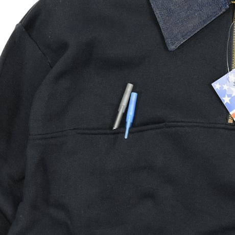 DEADSTOCK "ATT" HALF ZIP SWEAT