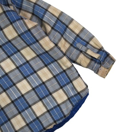 USED "SPORTS AFIELD" QUILT LINING PLAID SHIRT