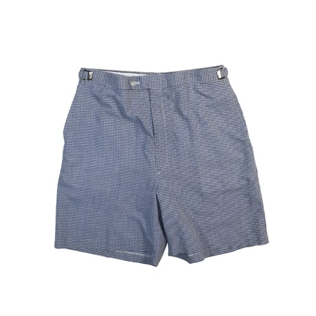 USED 80'S "HIGGINS SLACKS" CHECK SHORTS