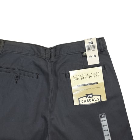 DEADSTOCK "90’S LEE CASUALS" DOUBLE PLEAT TAILORED PANTS