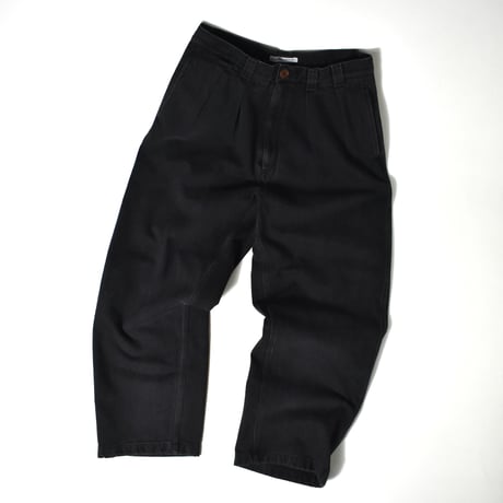 NOROLL "THICKWALK PANTS BLACK DENIM"