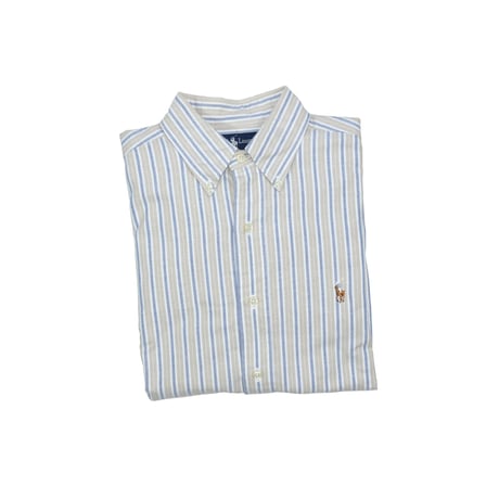 USED "POLO RALPH RAUREN" STRIPE B.D. SHIRT