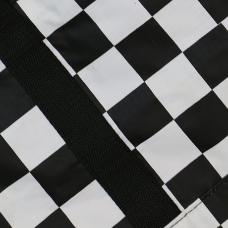 UNKNOWN NYLON CHECKER TOTE BAG
