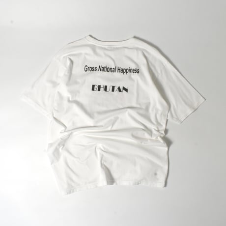 USED "BHUTAN / GROSS NATIONAL HAPPINES" T-shirt
