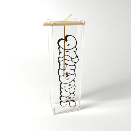 DDQS "BUBBLE LETTER" ACRYLIC INCENSE BURNER