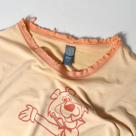USED "SNAGGLEPUSS / 2007 BAR HOP" RINGER T-shirt