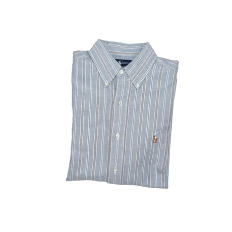 USED "POLO RALPH RAUREN" STRIPE B.D. SHIRT