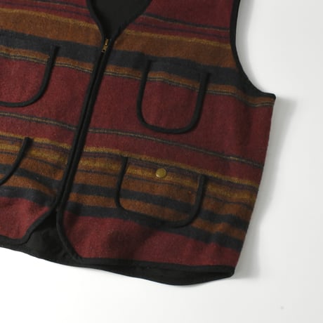USED 90’S "NORTHWEST" NATIVE BORDER WOOL VEST