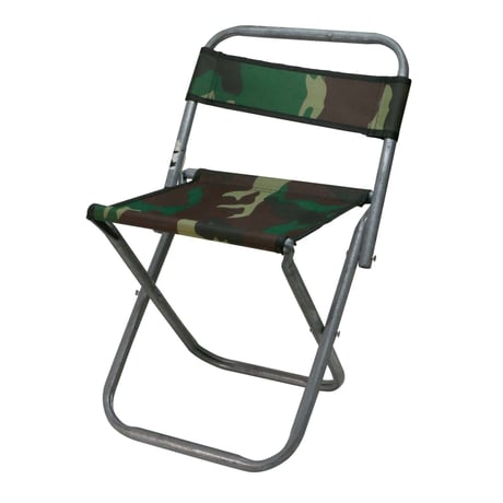 WOODLAND CAMO STEEL MINI CHAIR