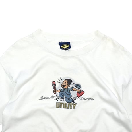 USED 90'S "UTILITY QUALITY CLOTHING" T-shirt