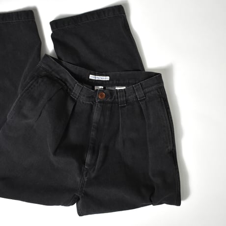 NOROLL "THICKWALK PANTS BLACK DENIM"