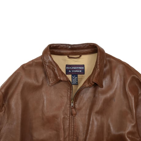 USED "ROUNDTREE & YORKE" LEATHER JACKET