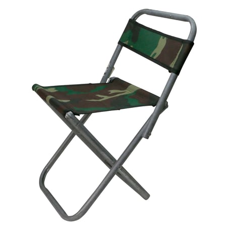 WOODLAND CAMO STEEL MINI CHAIR