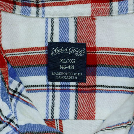 FADED GLORY PLAID L/S SHIRT