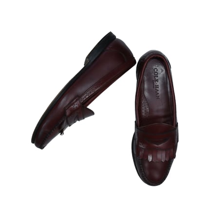 USED "COLE-HAAN" FRINGE LOAFER