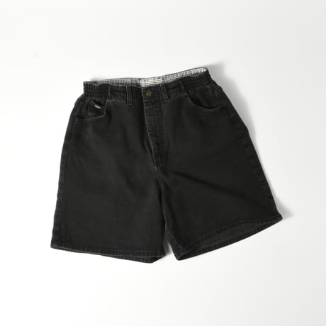 USED "LEE ORIGINAL JEANS" BLACK DENIM SHORTS