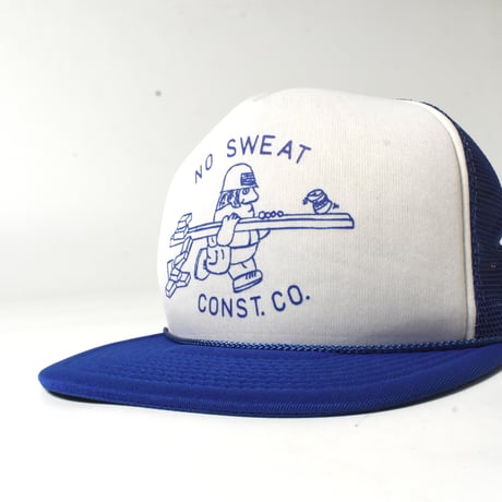 USED 90'S "CONST. CO. / NO SWEAT" MESH CAP